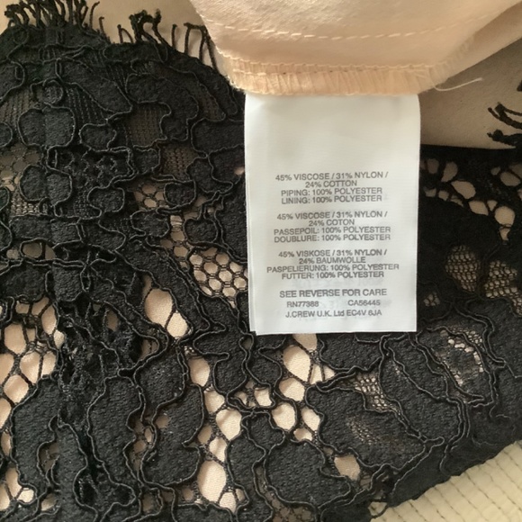 J.Crew black lace dress size 6 - Picture 9 of 14